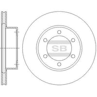 HiQ Front Brake Rotors Set SD4038