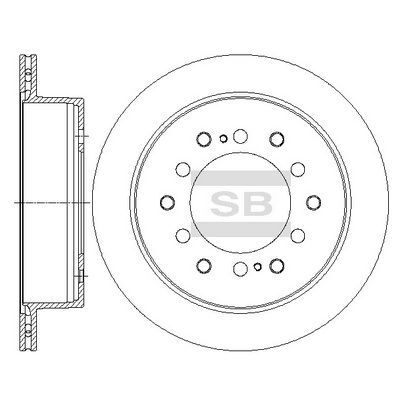 HiQ Rear Brake Rotors Set SD4039