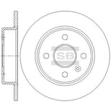 HiQ Rear Brake Rotors Set SD5117