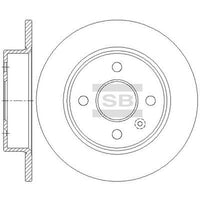 HiQ Rear Brake Rotors Set SD5117