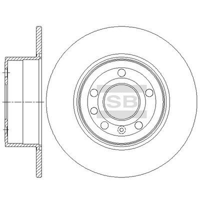HiQ Rear Brake Rotors Set SD5109
