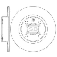 HiQ Rear Brake Rotors Set SD5122