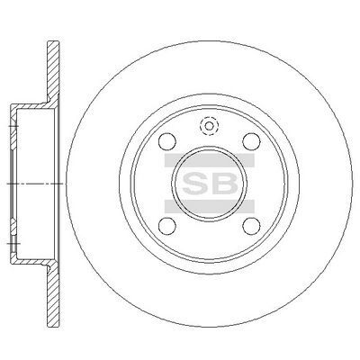 HiQ Rear Brake Rotors Set SD5122