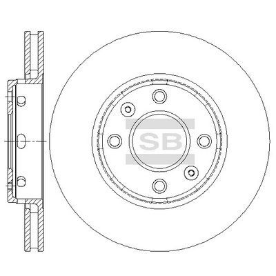 HiQ Front Brake Rotors Set SD6102