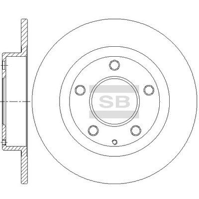 HiQ Rear Brake Rotors Set SD5301