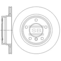 HiQ Rear Brake Rotors Set SD5206