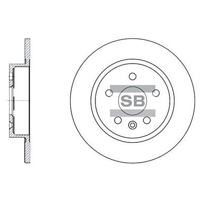 HiQ Rear Brake Rotors Set SD3032
