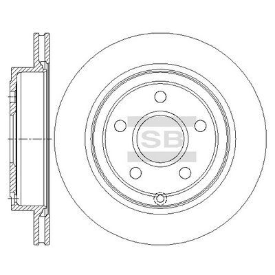 HiQ Rear Brake Rotors Set SD5108