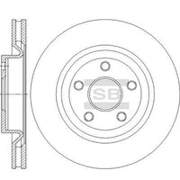 HiQ Front Brake Rotors Set SD5516