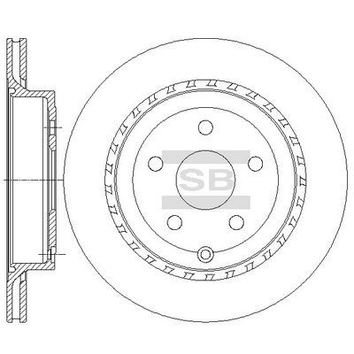 HiQ Rear Brake Rotors Set SD3071