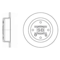 HiQ Rear Brake Rotors Set SD3033