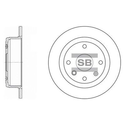 HiQ Rear Brake Rotors Set SD3033