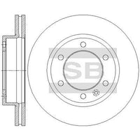 HiQ Front Brake Rotors Set SD3123