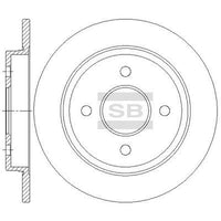 HiQ Rear Brake Rotors Set SD5338