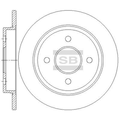 HiQ Rear Brake Rotors Set SD5338
