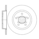 HiQ Rear Brake Rotors Set SD5307