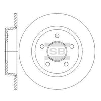 HiQ Rear Brake Rotors Set SD5307