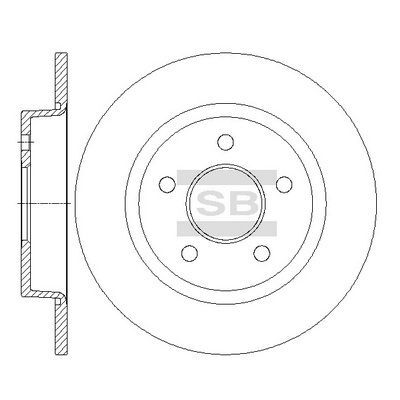 HiQ Rear Brake Rotors Set SD5307