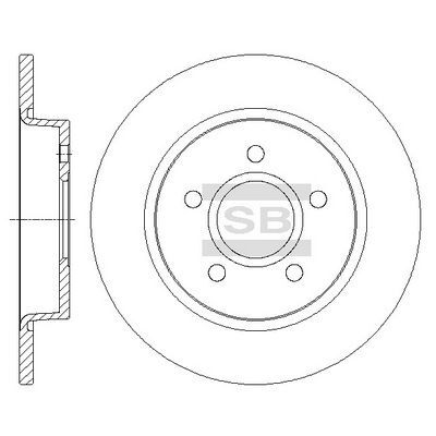 HiQ Rear Brake Rotors Set SD5303
