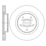 HiQ Front Brake Rotors Set SD4223