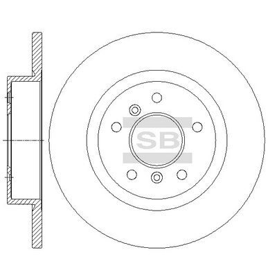 HiQ Rear Brake Rotors Set SD4252