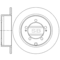 HiQ Rear Brake Rotors Set SD4354