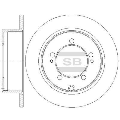 HiQ Rear Brake Rotors Set SD4354