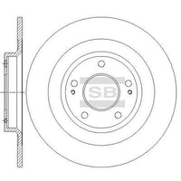 HiQ Rear Brake Rotors Set SD4344