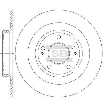 HiQ Rear Brake Rotors Set SD4344