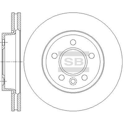 HiQ Front Brake Rotors Set SD7002