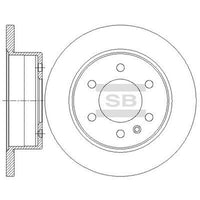 HiQ Rear Brake Rotors Set SD5602