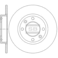 HiQ Rear Brake Rotors Set SD5008