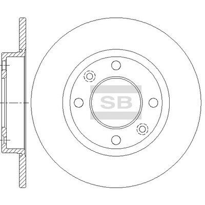 HiQ Rear Brake Rotors Set SD5008