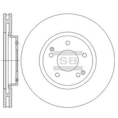 HiQ Front Brake Rotors Set SD3042