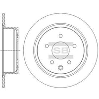HiQ Rear Brake Rotors Set SD3052