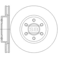 HiQ Front Brake Rotors Set SD4226