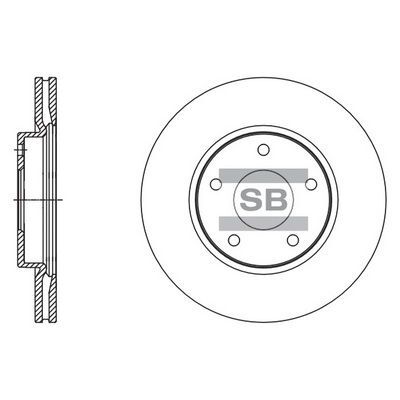 HiQ Front Brake Rotors Set SD4245