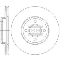 HiQ Front Brake Rotors Set SD4235
