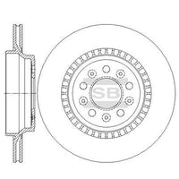 HiQ Rear Brake Rotors Set SD6103