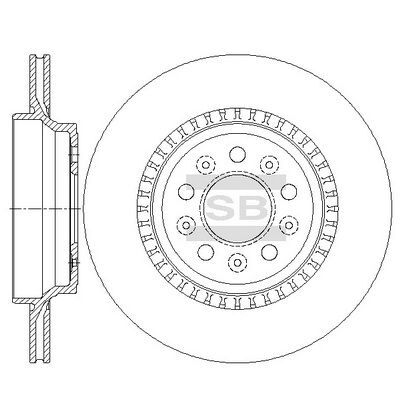 HiQ Rear Brake Rotors Set SD6103