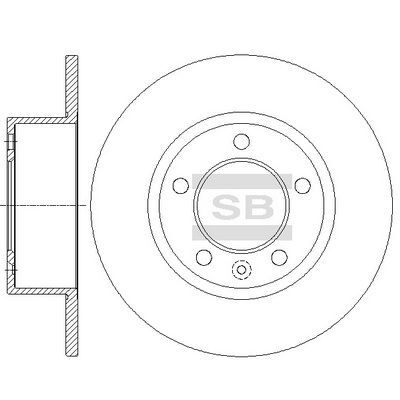 HiQ Rear Brake Rotors Set SD3075