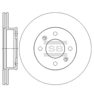 HiQ Front Brake Rotors Set SD1143