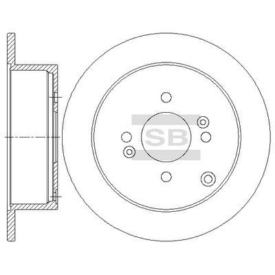 HiQ Rear Brake Rotors Set SD1080