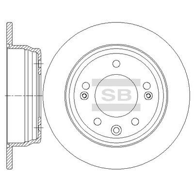 HiQ Rear Brake Rotors Set SD1081