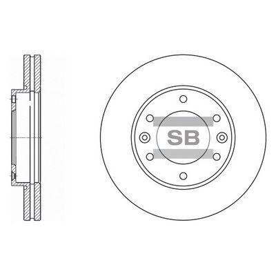 HiQ Front Brake Rotors Set SD1031