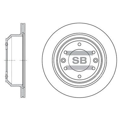 HiQ Rear Brake Rotors Set SD1032
