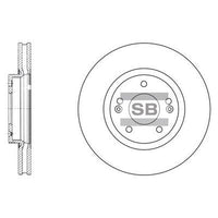 HiQ Front Brake Rotors Set SD1055