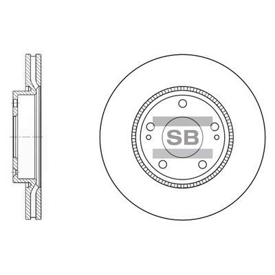 HiQ Front Brake Rotors Set SD1048