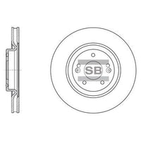 HiQ Front Brake Rotors Set SD1070