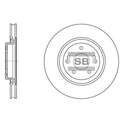 HiQ Front Brake Rotors Set SD1070